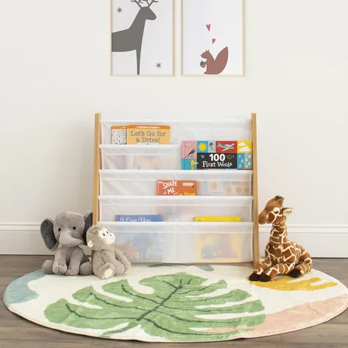 Humble Crew Estantería de almacenamiento para libros para niños con organizador de juguetes y contenedores
