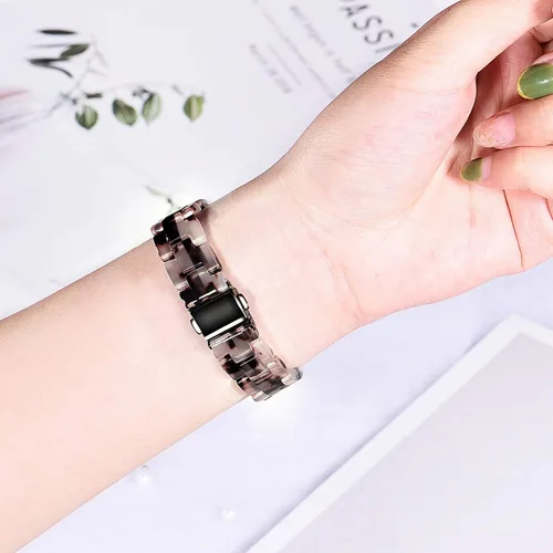 Miniatura 4 de Correas de reloj para mujer Fossil - Gen 5E 1.654 in / Gen 6 1.654 in / Gen 4 Venture HR Bandas Correa de resina perla liberación rápida