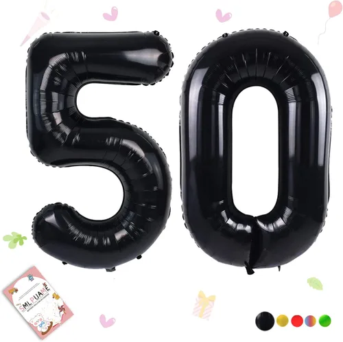Miniatura 115 de Globos de números de 40 pulgadas del 0 al 9 dorados grandes del número 0, globos digitales para suministros de decoración de celebración de fiesta