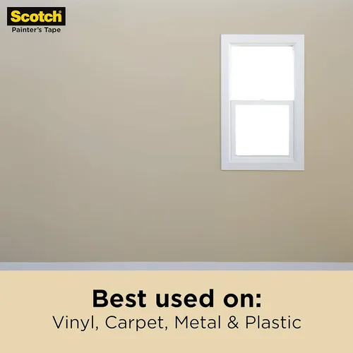 Miniatura 9 de Scotch Cinta de enmascarar grado contratista, 2.38 cm x 54.95 mts (0.94 pulgadas x 60.1 yardas) (540 yardas en total), 2020, 9 rollos