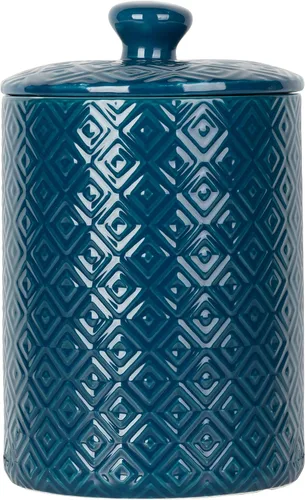 Miniatura 4 de 10 Strawberry Street Juego de recipientes de cocina con relieve de diamante, juego de 3, azul diamante