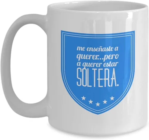 Miniatura 4 de Taza de Café Soltera Vaso, taza de café divertidas, tazas personalizadas, taza de café inspiradoras, taza con mensajes positivos.