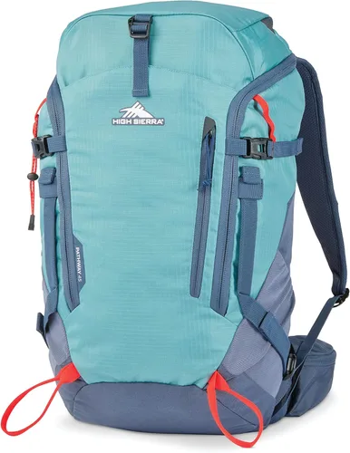 Miniatura 8 de High Sierra Pathway 2.0 Mochila con funda de almacenamiento de hidratación, para senderismo, ciclismo, camping, viajes, verde bosque/negro, 60