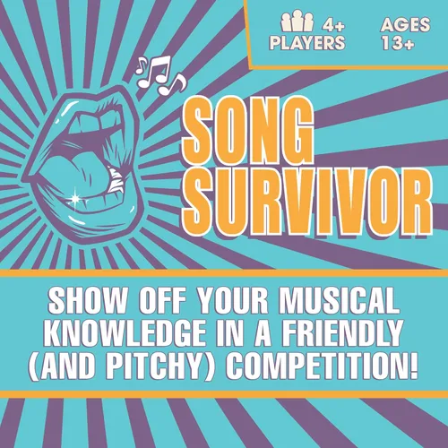 Miniatura 2 de Doin' The Most - Song Survivor: el mejor juego de cartas de fiesta para los amantes de la música. Juegos portátiles para cantar, imitar y ganar tu