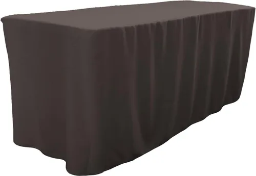 Miniatura 11 de LA Linen Mantel ajustable de popelina de poliéster, 96.2 in de largo x 30.0 in de ancho x 76.2