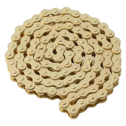 Miniatura 8 de KAMIER Cadena de transmisión 420 de 102 eslabones color dorado con herramienta de rotura de cadena para CRF50F XR50R KX65 KLX110 TTR110 50cc 70cc