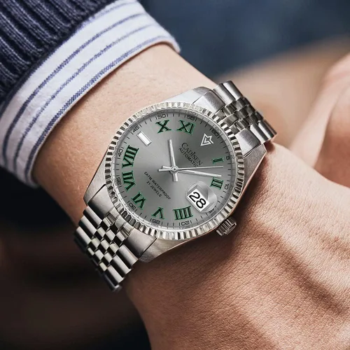 Miniatura 5 de CADISEN Relojes automáticos MIYOTA 8215 Reloj de pulsera impermeable para hombre, 38mm