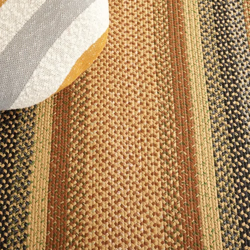 Miniatura 6 de SAFAVIEH Alfombra Lavable Colección Trenzada para Exteriores - 2' x 3', Multicolor, Hecha a Mano y Reversible, No Desprende Pelusa y Fácil