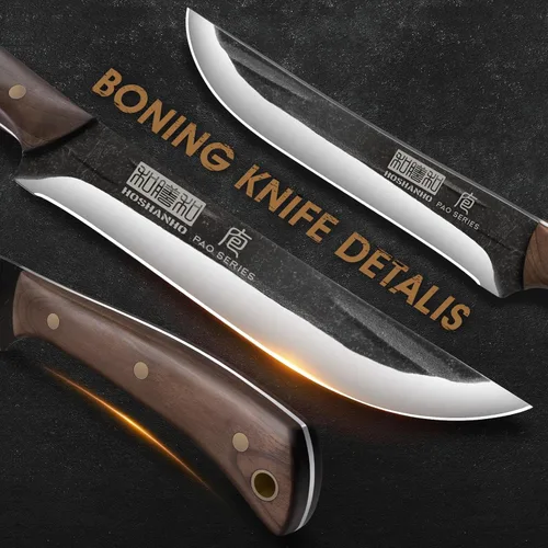 Miniatura 4 de HOSHANHO Cuchillo de deshuesado de 6.7 pulgadas para corte de carne, cuchillo de filetear súper afilado para pescado, cuchillos de carnicero