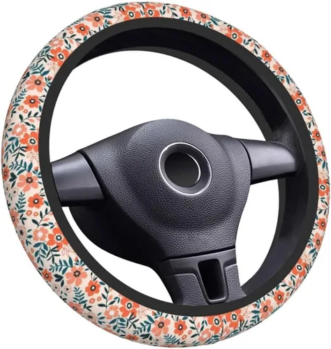 Miniatura 8 de Funda para Volante Accesorios para Automóvil Antideslizante Transpirable Universal 15 Pulgadas Neopreno Decoración Interior del Auto para Hombres