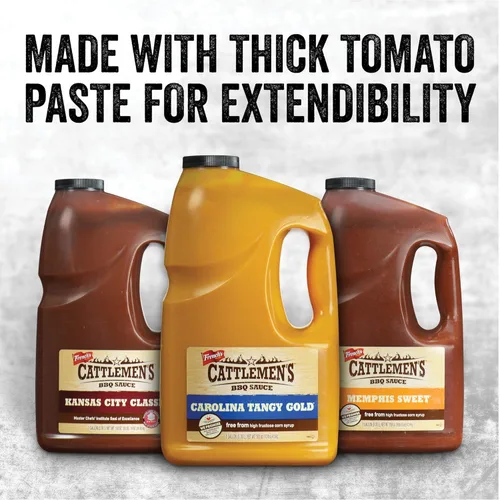 Miniatura 6 de Cattlemen's Carolina Tangy Gold Salsa BBQ, 1 galón - Recipiente a Granel de Un Galón de Salsa de Barbacoa Tangy Gold, Mezcla de Mostaza Cremosa