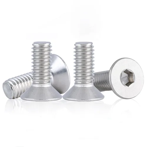 Miniatura 12 de Tornillos de cabeza plana M4 de 0.787 in, tornillo y perno de cabeza plana M4-0.028x0.787 in, pernos avellanados de acero inoxidable, accionamiento