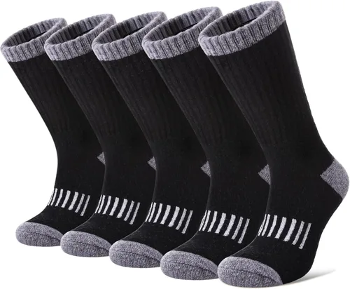 Miniatura 8 de Yebing Calcetines de senderismo de lana merina para mujer, térmicos, cálidos, para botas de invierno, con cojines, acogedores y gruesos