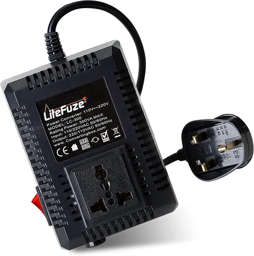 Miniatura 11 de LiteFuze, convertor de voltaje alto/bajo para viaje. cable EU
