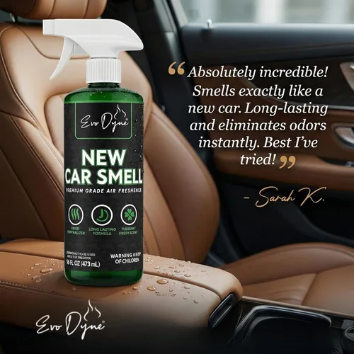 Miniatura 4 de Aerosol de olor para coche (16 onzas) – Ambientador de larga duración para automóviles, elimina olores, aroma fresco de coche nuevo como acabado