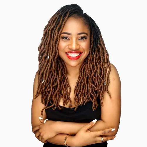 Miniatura 7 de Extensiones de cabello sintético de ganchillo con extremos rizados profundos de 24 pulgadas, paquete de 8 paquetes de trenzas sintéticas suaves de 1b