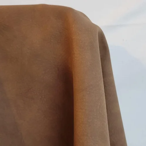 Miniatura 10 de NAT Leathers Café Nubuck Pulido Suave Piel Sintética Vegana de Poliuretano Aprobada por Peta 1 Yarda (91 cm de Largo x 137 cm de Ancho) Piel