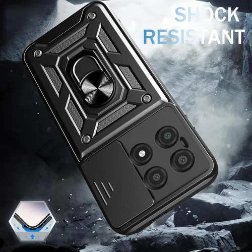 Miniatura 5 de Funda para Motorola Moto G 5G 2024 con protector de pantalla, funda protectora con protector de cámara, funda protectora con función atril para Moto