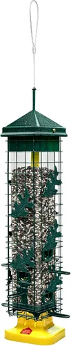 Miniatura 3 de Brome 2004 Squirrel Solution200 (5.5 x 5.5 x 30 pulgadas) Comedero para pájaros antiardillas con 6 puertos de alimentación, 2 qt/3.4 lb de capacidad