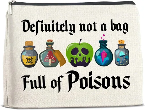 Miniatura 22 de Bolsa de maquillaje floral humor, regalos para mujer, B