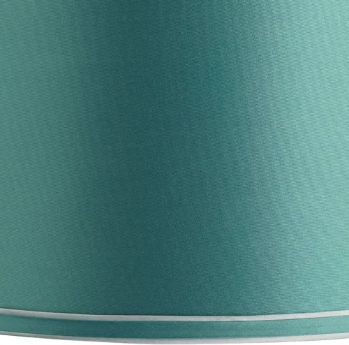 Miniatura 2 de Pantalla de lámpara de tambor grande verde azulado suave de 14" superior x 16" inferior x 11" de alto x 11" de inclinación (Spider) de repuesto