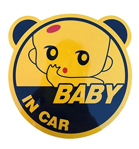 Miniatura 3 de Bebé en coche Bebé a bordo Etiqueta de seguridad gráfica Uso Material reflectante (niña)