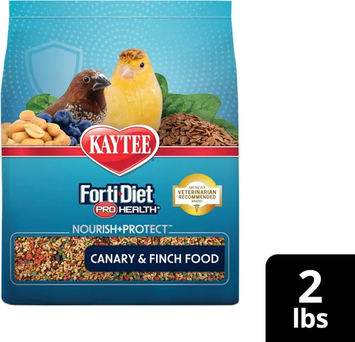 Miniatura 13 de Kaytee Forti-Diet Pro Health Canary & Finch Alimento para pájaros para mascotas, 2 libras