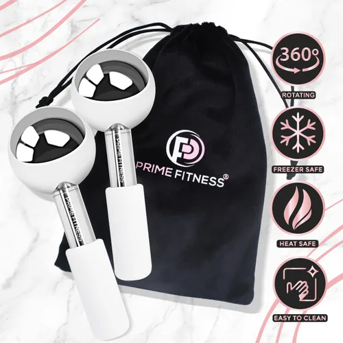 Miniatura 7 de Globos de hielo para tratamientos faciales Rodillo de enfriamiento de acero irrompible Varillas de crio para cara Masajeador para cara, cuello