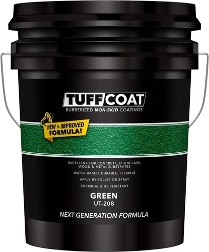 Miniatura 20 de Tuff Coat UT-213 Gris Medio - 5 Galones: Revestimiento sumergible, a base de agua, de goma antideslizante