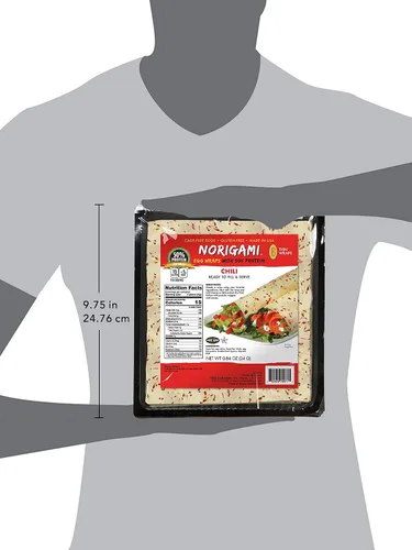 Miniatura 4 de Norigami Envolturas de huevo con proteína de soja, hojuelas de chile. Altas proteínas, bajas en carbohidratos, vegetarianas. Envolturas finas