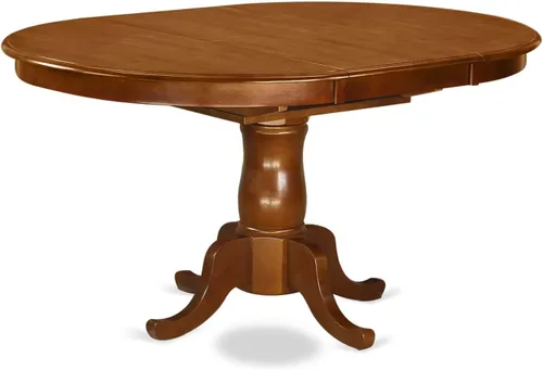 Miniatura 3 de East West Furniture POAV5-SBR-C - Juego de comedor de 5 piezas para 4 personas, incluye una mesa de comedor ovalada con hojas de mariposa y 4 sillas