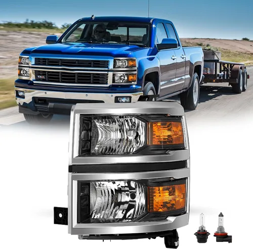 Miniatura 11 de JSBOYAT Conjunto de faros delanteros y luces traseras 2014 2015 Chevy Silverado 1500 Camioneta Pickup [Estilo de fábrica OE] lado del pasajero