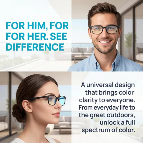 Miniatura 2 de Lentes daltónicos para hombres/mujeres, lentes daltónicos de alto contraste, lentes de color rojo y verde para exteriores e interiores