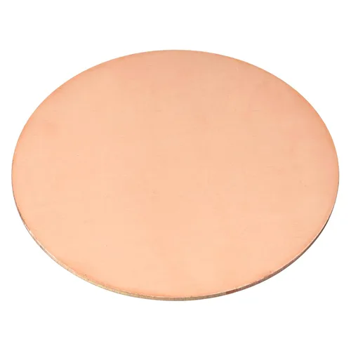 Miniatura 21 de uxcell Hoja de cobre puro, 4 piezas de 2 x 0.04 pulgadas, calibre 18 T2, placa redonda de metal de cobre para manualidades, reparaciones eléctricas