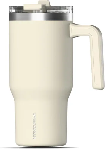 Miniatura 8 de Hydrapeak Voyager - Vaso aislado de 25 onzas con asa y tapa para sorber y popote 2 en 1, de acero inoxidable para uso diario, viajes, botella