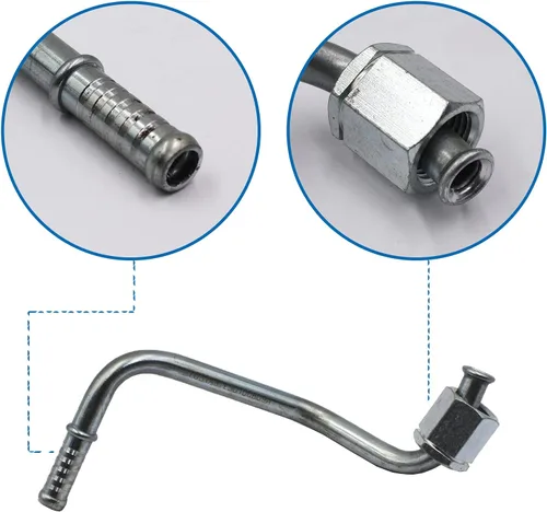 Miniatura 4 de 2 líneas de refrigeración de transmisión en radiador para Jeep Grand Cherokee 1999 2000 2001 2002 2003 4.0L 52079432AC 52079753AB