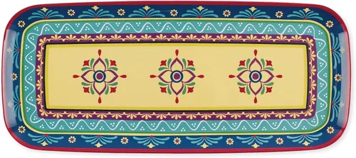 Miniatura 12 de UP ware Shamrock - Bandeja de melamina para servir, bandeja rectangular de 15 x 6.5 pulgadas, bandeja de alimentos sin BPA para entretenimiento