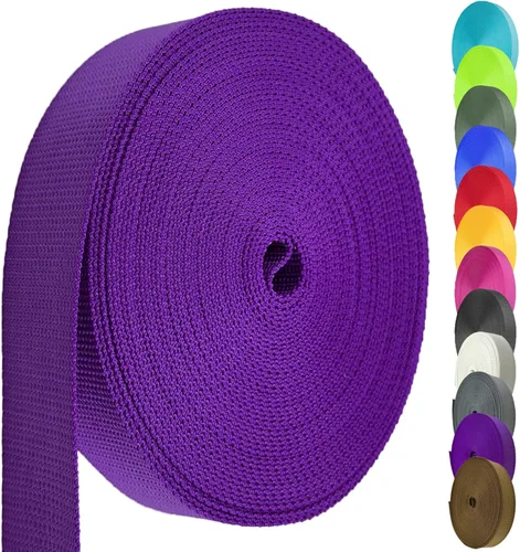 Cinta de nailon de 1.5 pulgadas, correa de nailon resistente de 12 yardas, cinta de nailon duradera para equipo de interior o exterior, manualidades