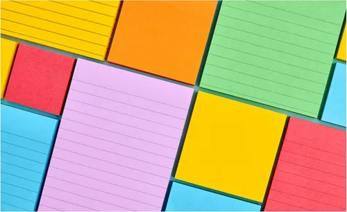 Miniatura 14 de Post-it Notas rayadas súper adhesivas, 6 blocs de notas adhesivas, 4 x 4 pulgadas, suministros de regreso a clases para estudiantes, ideal