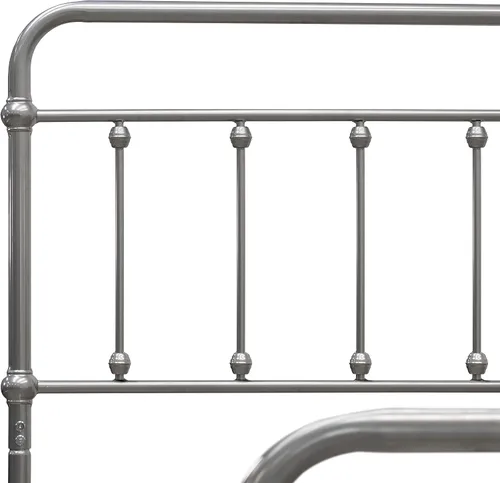 Miniatura 8 de East West Furniture GDTBSIL Garland - Marco de cama individual con 6 patas de metal, marco de cama de lujo con recubrimiento en polvo, color plateado