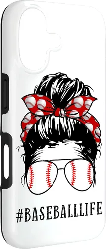 Miniatura 3 de Mom Messy Hair Bun Aviators Glasses Baseball Mother Life Case for iPhone 17