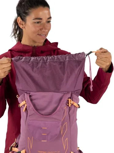 Miniatura 13 de Osprey Tempest Velocity - Mochila de senderismo para mujer, 20L, color pashmina/melón, WM/L