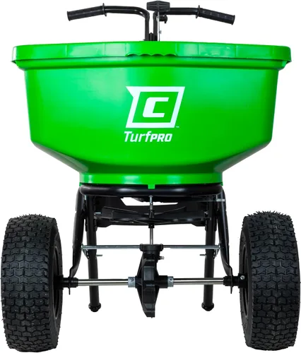 Miniatura 9 de Chapin 89200A Esparcidor, césped y jardín, 80 libras, para todas las estaciones, TurfPro, transmisión, empuje, caminar detrás, neumáticos de 12