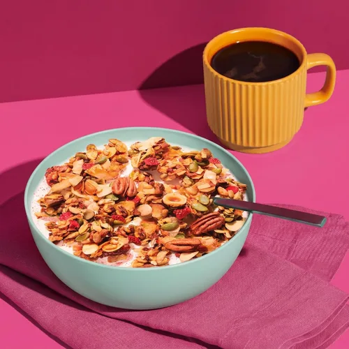 Miniatura 9 de NuTrail Cereal de granola de nuez, vainilla y fresa, sin azúcar añadido, keto, bajo en carbohidratos, sin gluten, sin granos, desayuno saludable, 8