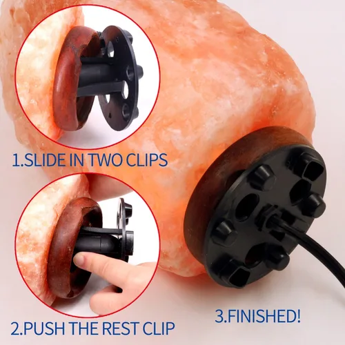 Miniatura 4 de Betus Cable de alimentación de lámpara de sal de repuesto original mejorado con interruptor de control de intensidad y montaje de base para lámparas
