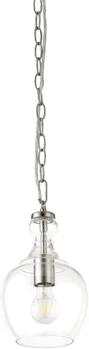 Miniatura 9 de Henn&Hart Lámpara colgante de 11 pulgadas de ancho (27.94 cm) con pantalla de vidrio en bronce ennegrecido/transparente, lámpara de techo empotrada