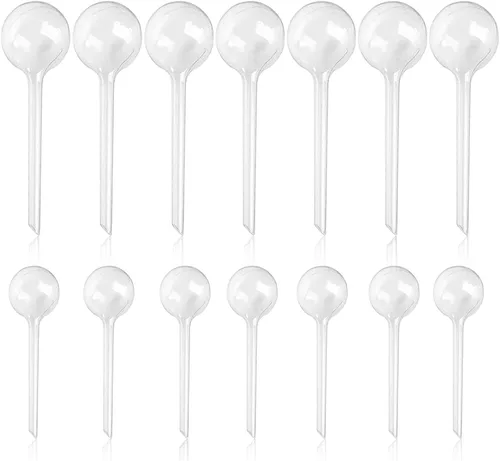 Miniatura 9 de 10 globos transparentes de riego de plantas, bombillas de plástico de riego automático, dispositivo de riego automático de flores, bebedero