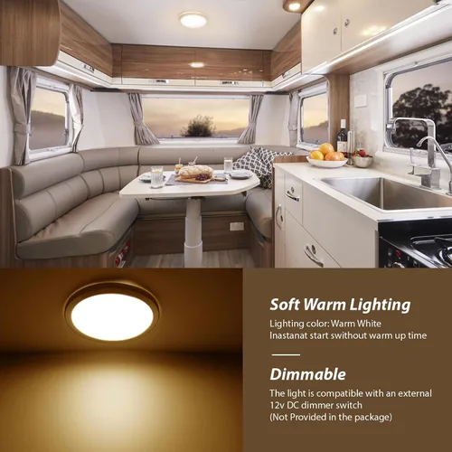 Miniatura 4 de Lámpara de techo Dream Lighting, de luz LED, ópalo, 8.5 pulgada