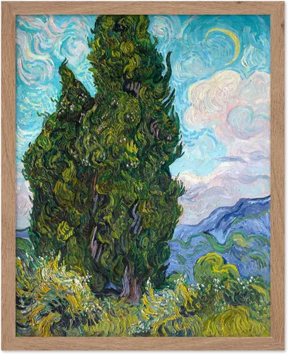 Miniatura 53 de Poster Master Póster clásico de Van Gogh, impresión impresionista vintage, regalo para artista, pintor, autorretrato, sombrero de paja, dibujo