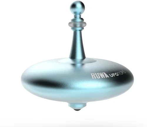Miniatura 14 de UFO Tops Rendlesham - Trompo de metal giratorio - Inspirado en el avistamiento OVNI documentado de 1980 en Rendlesham, Inglaterra